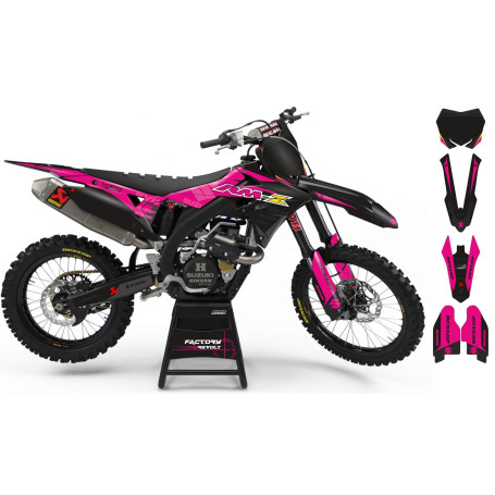 Kit déco Perso SUZUKI Factory Revolt A26D7 black/pink