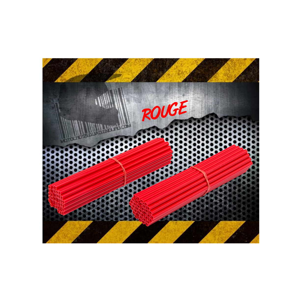 Couvres Rayons ROUGE Motocross toutes cylindrées
