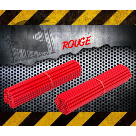 Couvres Rayons ROUGE Motocross toutes cylindrées