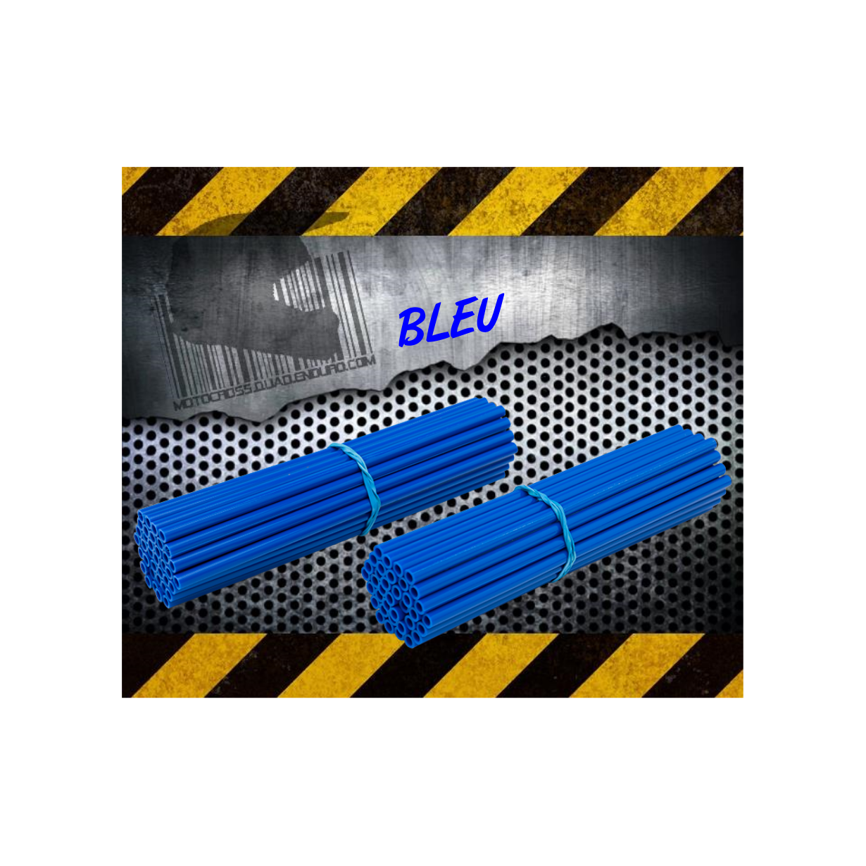 Couvres Rayons BLEU Motocross toutes cylindrées