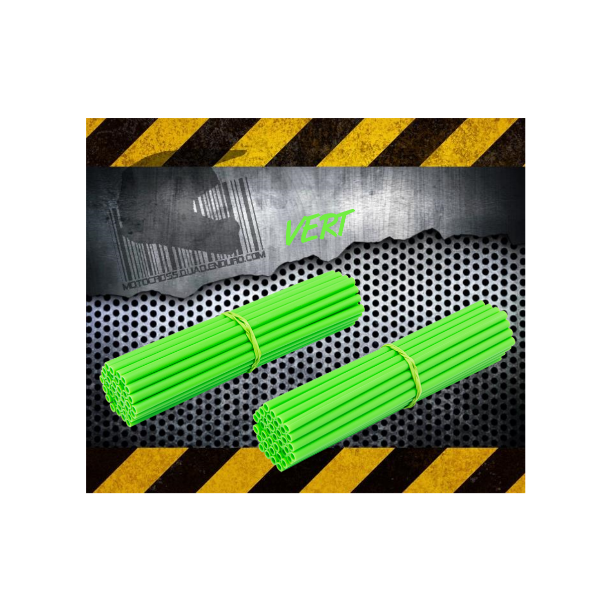 Couvres Rayons VERT Motocross toutes cylindrées