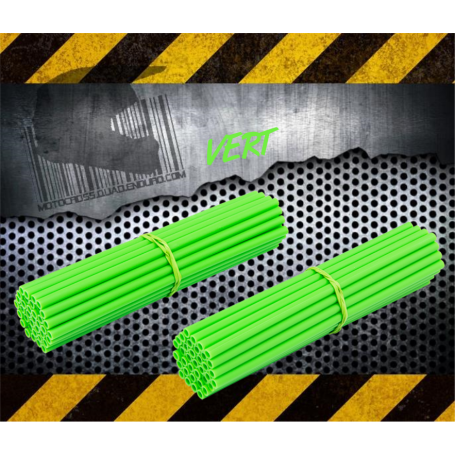 Couvres Rayons VERT Motocross toutes cylindrées
