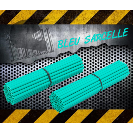 Couvres Rayons BLEU SARCELLE Motocross toutes cylindrées