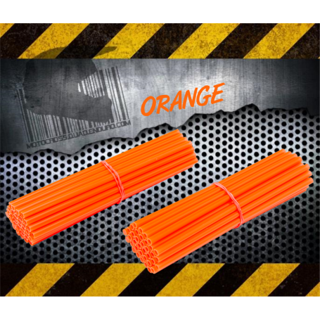 Couvres Rayons ORANGE Motocross toutes cylindrées